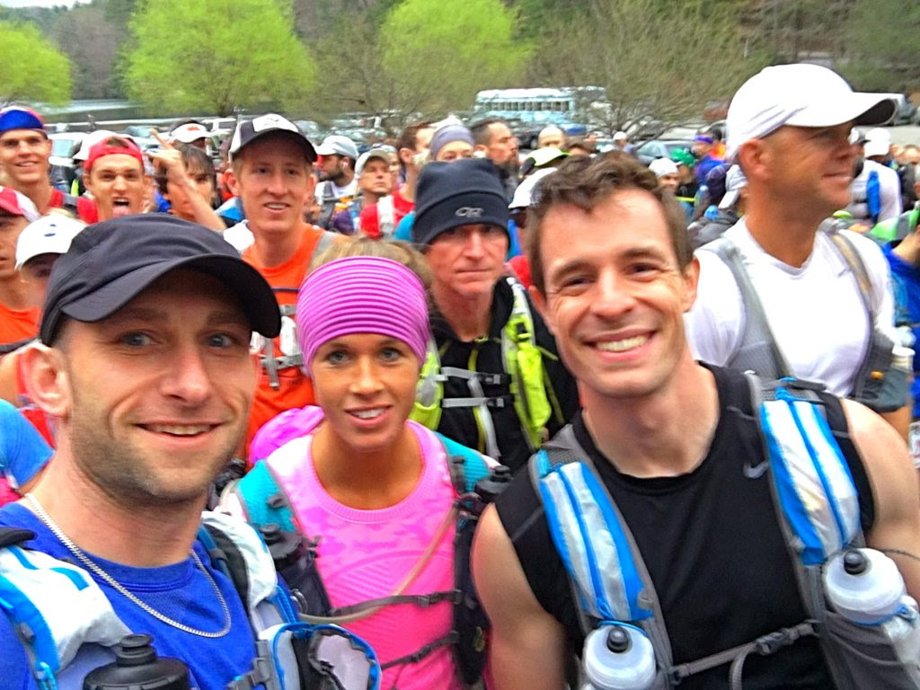 Crystal, Jesse and friends at the start of the Georgia Death Race