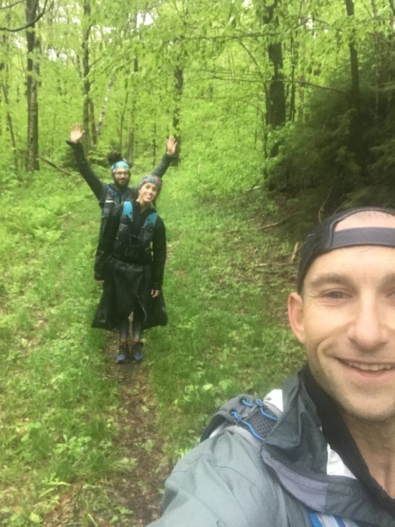 Jesse, Crystal and friend on the trail