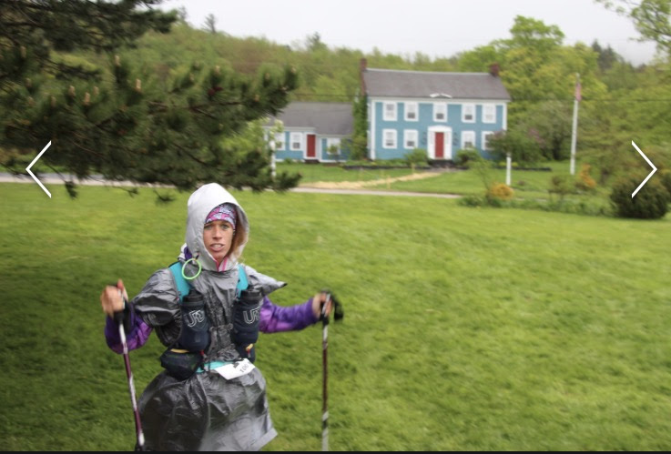 Crystal Seaver on the 100 mile trail