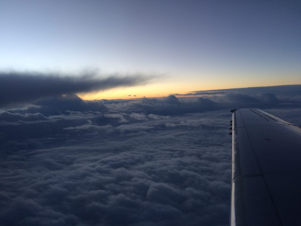 View out of airplane window