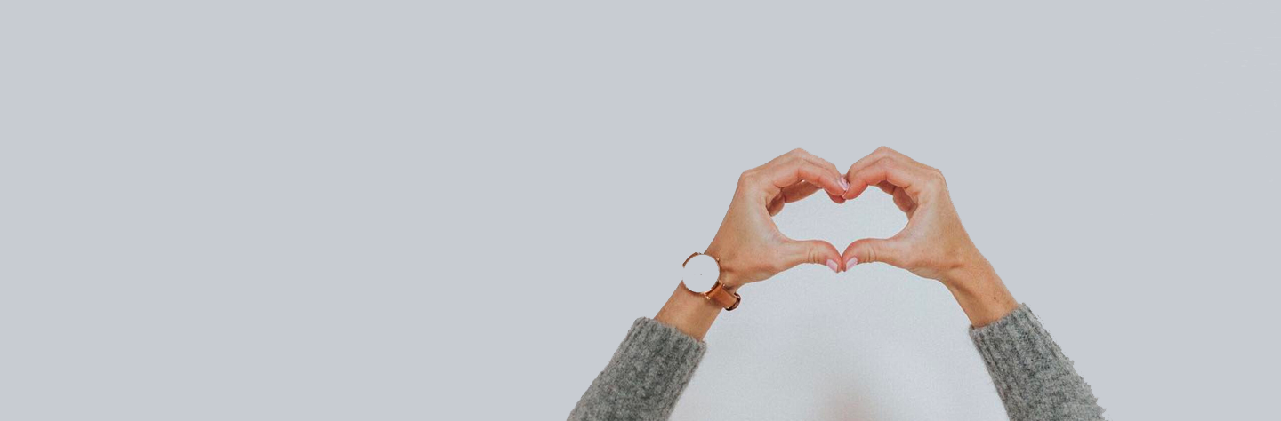Crystal Seaver hands in the shape of a heart