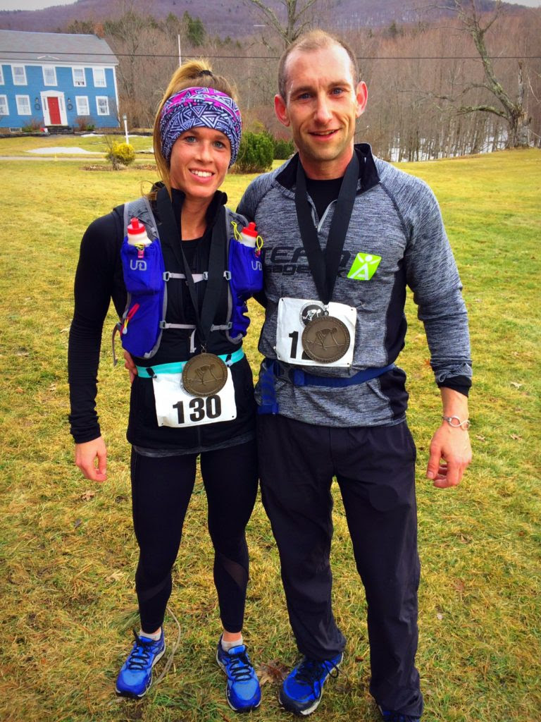 Crystal and Jesse after the Snowshoe Festival Race
